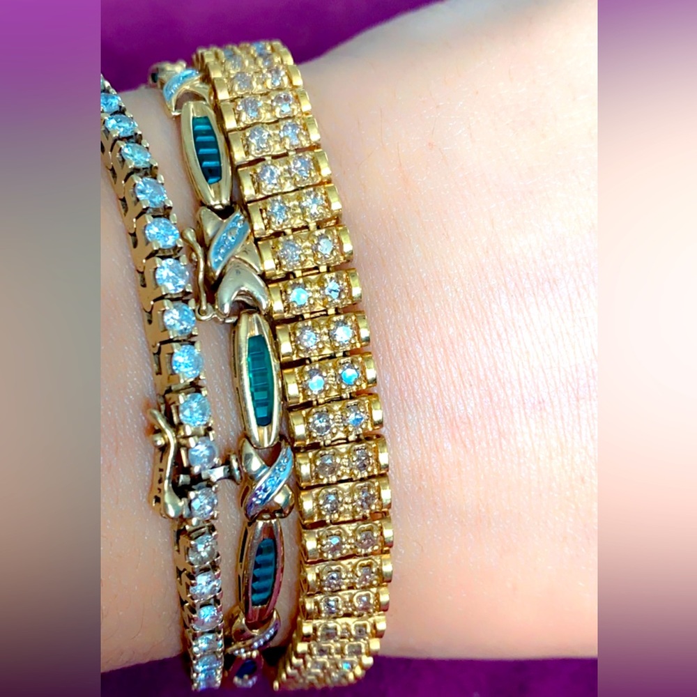 10k gold diamonds bracelet